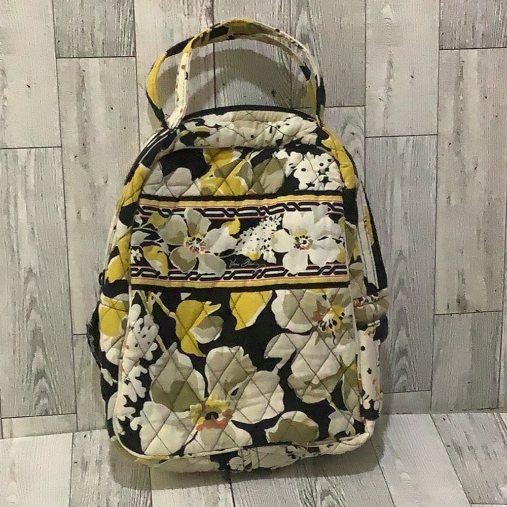 Vera Bradley yellow floral insulated lunch bag - Picture 1 of 7